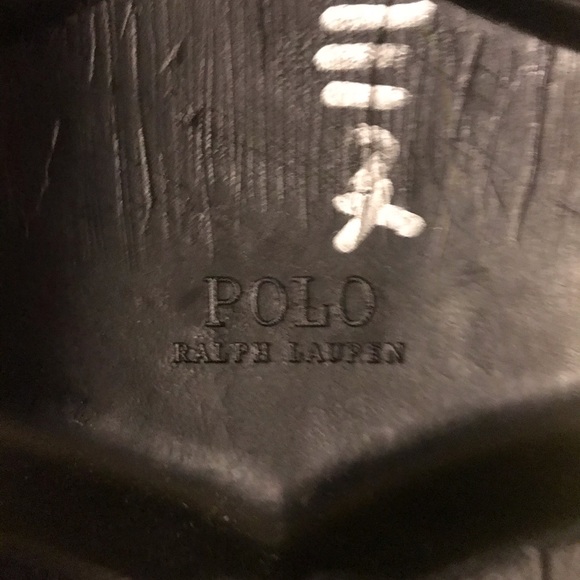 POLO RALFH LAUREN UMAR BROWN TUMBLED LEATHER BOOTS - Picture 5 of 5